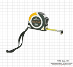 Taschen-Rollbandmaß, 5 m, EG II, mit Nylon verstärkt, doppelseitige mm-Teilung